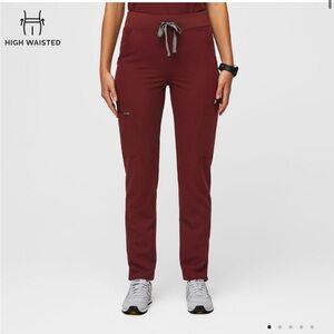 Figs High Waisted Yola Skinny Scrub Pants
